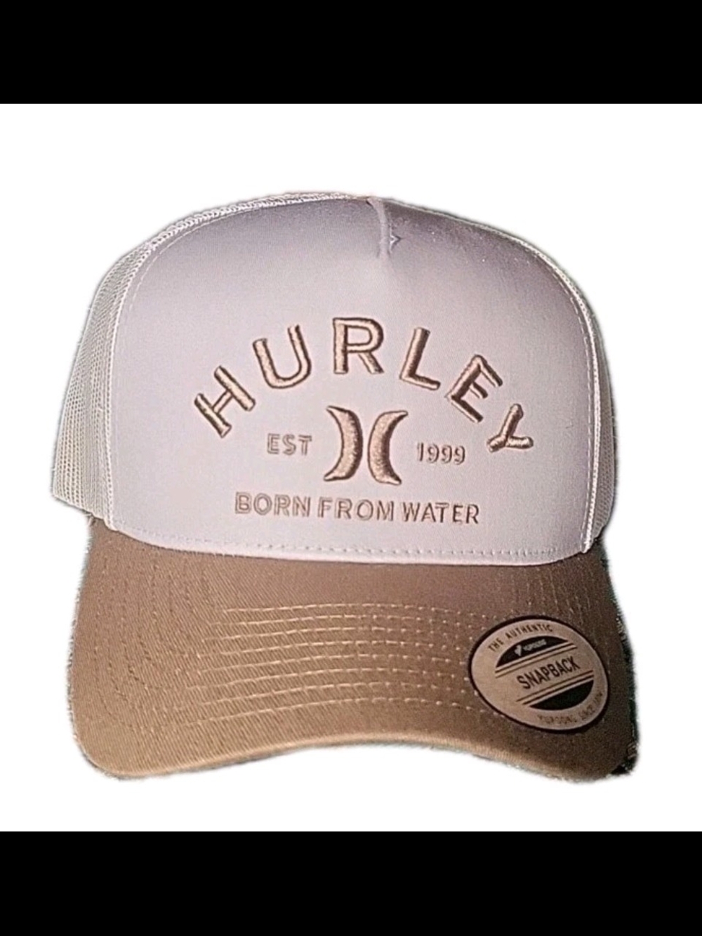 HURLEY Ivory Cream Mesh Born From Water